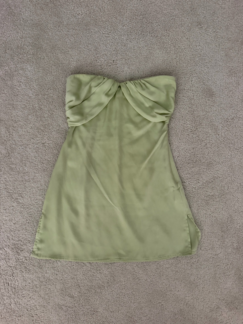irena strapless mini dress green Dresses | Dress champagne
